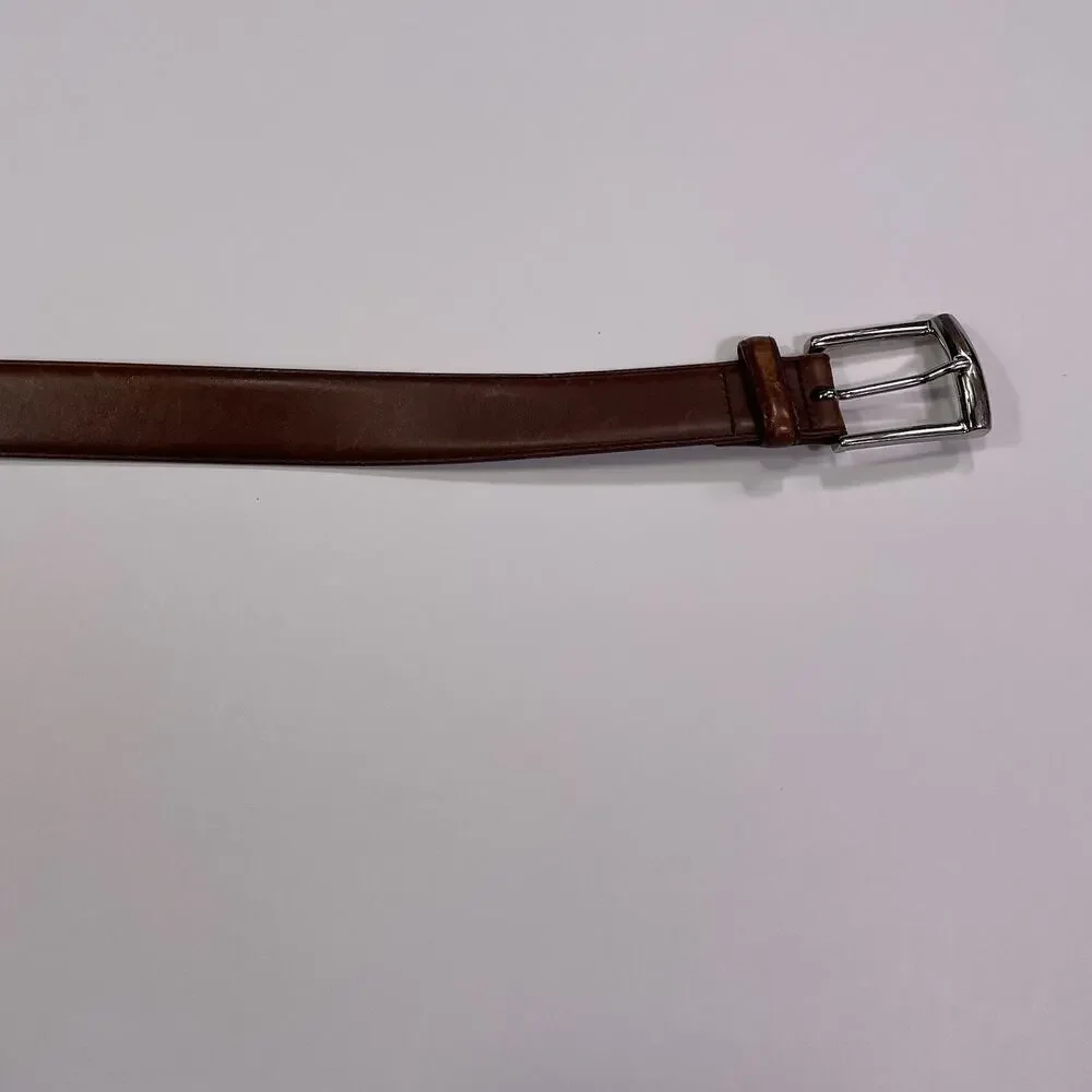 Brooks Brothers Genuine Leather Belt Men’s 42 Brown Made In Italy 1.25”